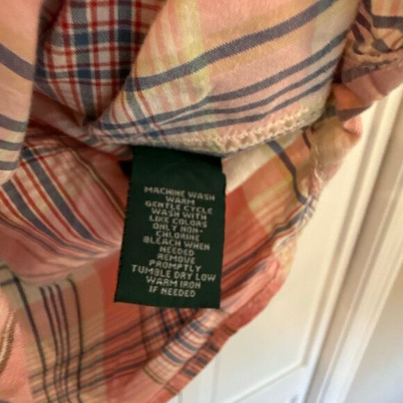 Lauren Jeans Co. pink plaid button down 2x - Picture 4 of 10